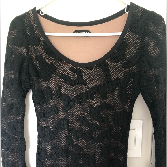 Tom Ford Black Patterned Long Sleeve Dress - Picture 11 of 15